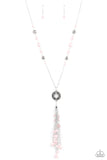 Tasseled Treasure - Pink Necklace - Paparazzi Accessories Necklace Bedazzle Me Pretty Mobile Fashion Boutique