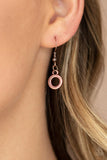 Tasseled Trinket - Copper Necklace - Paparazzi Accessories Necklace Bedazzle Me Pretty Mobile Fashion Boutique