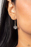 Tasteful Teardrops - White Necklace - Paparazzi Accessories Necklace Bedazzle Me Pretty Mobile Fashion Boutique