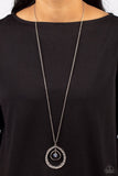 Tasteful Teardrops - White Necklace - Paparazzi Accessories Necklace Bedazzle Me Pretty Mobile Fashion Boutique
