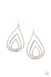 Tastefully Twisty - Silver Earrings - Paparazzi Accessories Earrings Bedazzle Me Pretty Mobile Fashion Boutique
