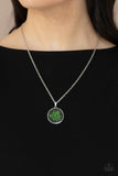 Tea Party Tease - Green Necklace - Paparazzi Accessories Necklace Bedazzle Me Pretty Mobile Fashion Boutique