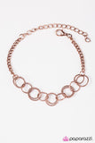 Team RINGLEADER - Copper Bracelet - Paparazzi Accessories Bracelet Bedazzle Me Pretty Mobile Fashion Boutique
