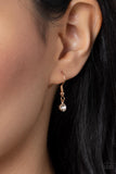 TEAR-rifically Twinkling - Gold Necklace - Paparazzi Accessories Necklace Bedazzle Me Pretty Mobile Fashion Boutique