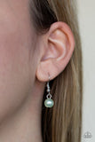 Teardrop Serenity - Green Necklace - Paparazzi Accessories Necklace Bedazzle Me Pretty Mobile Fashion Boutique