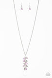 Teardrop Serenity - Purple Necklace - Paparazzi Accessories Necklace Bedazzle Me Pretty Mobile Fashion Boutique