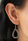 Teardrop Tempest - Silver Necklace - Paparazzi Accessories Necklace Bedazzle Me Pretty Mobile Fashion Boutique