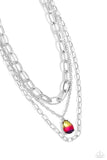 Teardrop Tiers - Multi Necklace - Paparazzi Accessories Necklace Bedazzle Me Pretty Mobile Fashion Boutique