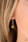 Teardrop Tranquility - Green Necklace - Paparazzi Accessories Necklace Bedazzle Me Pretty Mobile Fashion Boutique