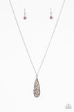 Teardrop Treasure - Purple Necklace - Paparazzi Accessories Necklace Bedazzle Me Pretty Mobile Fashion Boutique