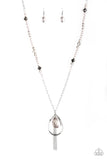 Teardroppin Tassels - Silver Necklace - Paparazzi Accessories Necklace Bedazzle Me Pretty Mobile Fashion Boutique