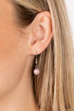 Tearoom Gossip - Pink Necklace - Paparazzi Accessories Necklace Bedazzle Me Pretty Mobile Fashion Boutique