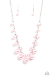 Tearoom Gossip - Pink Necklace - Paparazzi Accessories Necklace Bedazzle Me Pretty Mobile Fashion Boutique