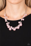 Tearoom Gossip - Pink Necklace - Paparazzi Accessories Necklace Bedazzle Me Pretty Mobile Fashion Boutique