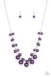 Tearoom Gossip - Purple Necklace - Paparazzi Accessories Necklace Bedazzle Me Pretty Mobile Fashion Boutique