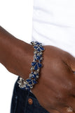 Teasing Torrent - Blue Bracelet - Paparazzi Accessories Bracelet Bedazzle Me Pretty Mobile Fashion Boutique