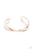 Teasing Twist - Copper Bracelet - Paparazzi Accessories Bracelet Bedazzle Me Pretty Mobile Fashion Boutique