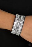 Teasingly Tomboy - Blue Bracelet - Paparazzi Accessories Bracelet Bedazzle Me Pretty Mobile Fashion Boutique
