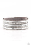 Teasingly Tomboy - Silver Bracelet - Paparazzi Accessories Bracelet Bedazzle Me Pretty Mobile Fashion Boutique