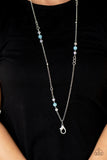 Teasingly Trendy - Blue Lanyard - Paparazzi Accessories Lanyard Bedazzle Me Pretty Mobile Fashion Boutique