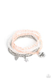 Teenage DREAMER - Orange Bracelet - Paparazzi Accessories Bracelet Bedazzle Me Pretty Mobile Fashion Boutique
