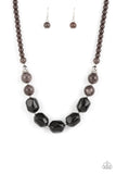 Ten Out of TENACIOUS - Black Necklace - Paparazzi Accessories Necklace Bedazzle Me Pretty Mobile Fashion Boutique