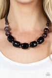 Ten Out of TENACIOUS - Black Necklace - Paparazzi Accessories Necklace Bedazzle Me Pretty Mobile Fashion Boutique
