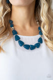 Tenaciously Tangy - Blue Necklace - Paparazzi Accessories Necklace Bedazzle Me Pretty Mobile Fashion Boutique