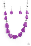 Tenaciously Tangy - Purple Necklace - Paparazzi Accessories Necklace Bedazzle Me Pretty Mobile Fashion Boutique