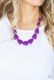 Tenaciously Tangy - Purple Necklace - Paparazzi Accessories Necklace Bedazzle Me Pretty Mobile Fashion Boutique