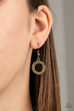 Terra Adventure - Brass Necklace - Paparazzi Accessories Necklace Bedazzle Me Pretty Mobile Fashion Boutique