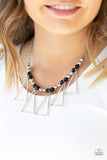 Terra Nouveau - Black Necklace - Paparazzi Accessories Necklace Bedazzle Me Pretty Mobile Fashion Boutique