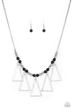 Terra Nouveau - Black Necklace - Paparazzi Accessories Necklace Bedazzle Me Pretty Mobile Fashion Boutique