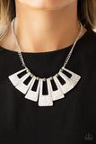 Terra Takeover - Green Necklace - Paparazzi Accessories Necklace Bedazzle Me Pretty Mobile Fashion Boutique