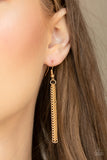 Terra Tassel - Gold Necklace - Paparazzi Accessories Necklace Bedazzle Me Pretty Mobile Fashion Boutique