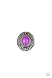 Terra Terrain - Purple Ring - Paparazzi Accessories Ring Bedazzle Me Pretty Mobile Fashion Boutique