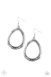 Terra Topography - Silver Earrings - Paparazzi Accessories Earrings Bedazzle Me Pretty Mobile Fashion Boutique