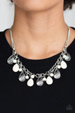 Terra Tranquility - White Necklace - Paparazzi Accessories Necklace Bedazzle Me Pretty Mobile Fashion Boutique