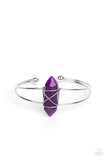 Terra Transcendence - Purple Bracelet - Paparazzi Accessories Bracelet Bedazzle Me Pretty Mobile Fashion Boutique