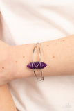 Terra Transcendence - Purple Bracelet - Paparazzi Accessories Bracelet Bedazzle Me Pretty Mobile Fashion Boutique