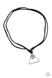 Terra Traverse - Black Necklace - Paparazzi Accessories Necklace Bedazzle Me Pretty Mobile Fashion Boutique