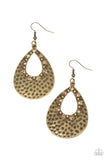Terraform Twinkle - Brown Earrings - Paparazzi Accessories Earrings Bedazzle Me Pretty Mobile Fashion Boutique