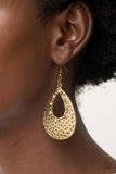 Terraform Twinkle - Brown Earrings - Paparazzi Accessories Earrings Bedazzle Me Pretty Mobile Fashion Boutique