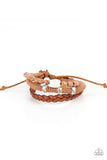 Terrarium Terrain - Brown Bracelet - Paparazzi Accessories Bracelet Bedazzle Me Pretty Mobile Fashion Boutique