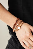 Terrarium Terrain - Brown Bracelet - Paparazzi Accessories Bracelet Bedazzle Me Pretty Mobile Fashion Boutique