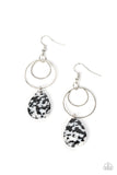 Terrazzo Tempo - Black Earrings - Paparazzi Accessories Earrings Bedazzle Me Pretty Mobile Fashion Boutique