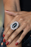 Terrazzo Trendsetter - Black Ring - Paparazzi Accessories Ring Bedazzle Me Pretty Mobile Fashion Boutique