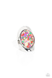 Terrazzo Tribute - Purple Ring - Paparazzi Accessories Ring Bedazzle Me Pretty Mobile Fashion Boutique