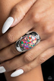 Terrazzo Tribute - Purple Ring - Paparazzi Accessories Ring Bedazzle Me Pretty Mobile Fashion Boutique