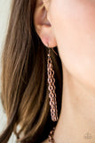 Texas Temptress - Copper Necklace - Paparazzi Accessories Necklace Bedazzle Me Pretty Mobile Fashion Boutique